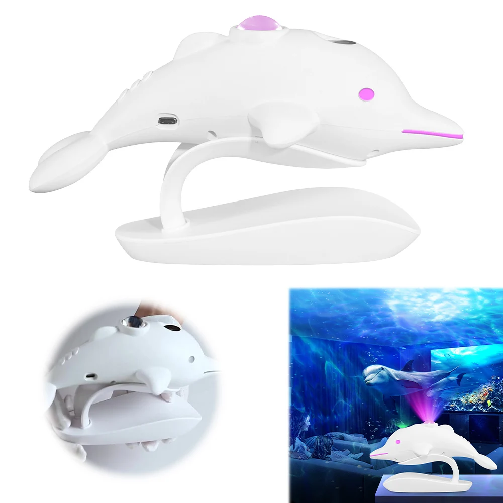 

Space Nebula Projector Remote Control Starry Sky Night Light Adjustable Brightness Dolphin Nebula Projector Gifts for Friends