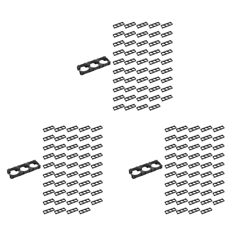 

2025 New-150Pc 21700 Lithium Cell Spacer Triple Battery Holder Bracket Battery Pack Bracket For DIY Fixed Battery 21.7Mm Hole Di