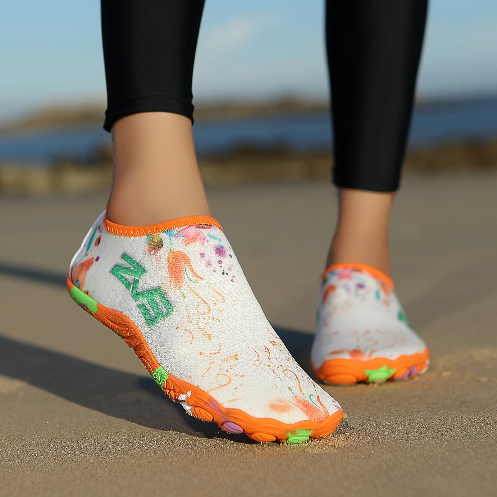 Men Women Barefoot Water Shoes Quick Dry Non-Slip Aqua Socks for Beach Swimming Diving Surfing Wading - Breathable Footwear