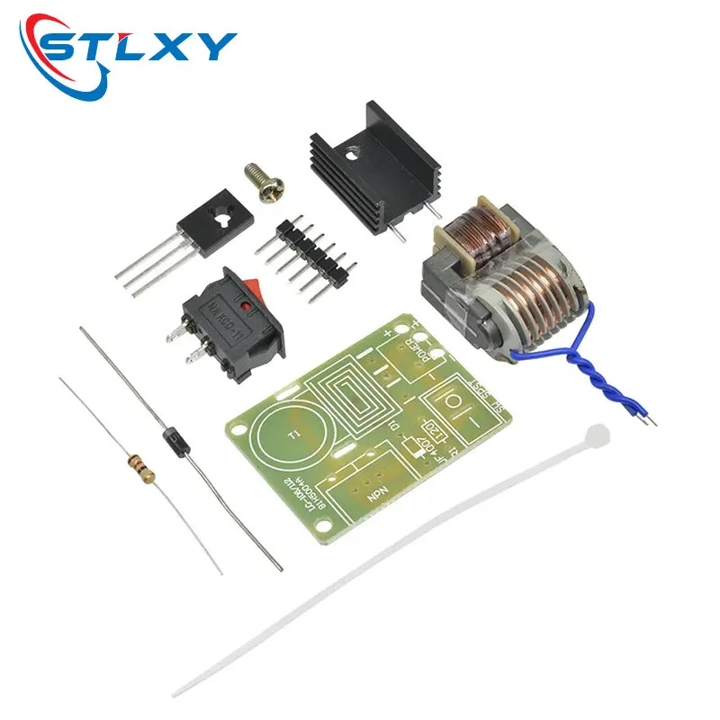 15KV محول عالي التردد تيار مستمر الجهد العالي قوس الإشعال مولد العاكس دفعة لفائف وحدة تصعيد وحدة الطاقة لتقوم بها بنفسك عدة