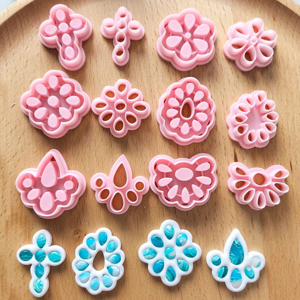 1pc Geometry Polymer Clay Cutters for Earring Making Tools D