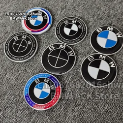 Emblema del capó delantero de 82MM y 74MM, insignia trasera del maletero, logo para accesorios de coche BMW E46 E90 F30 F10 F20 G20 E87 E60 E63 F01 F02 G14 E83