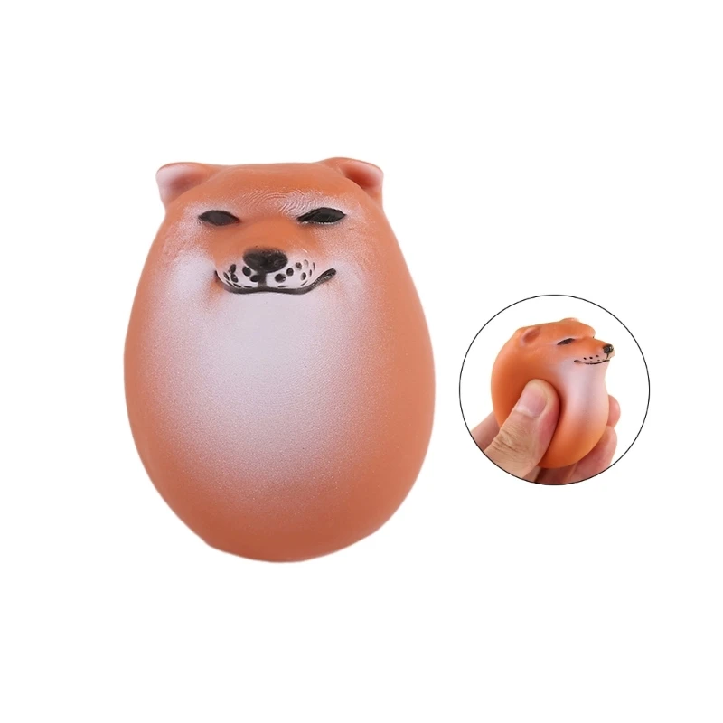 Funny Dog AntiStress TPR Toy Squeezable Animal Stretchy Toy Hand Squeeze Toy Novelty Gag Practical Joke Props W3JF