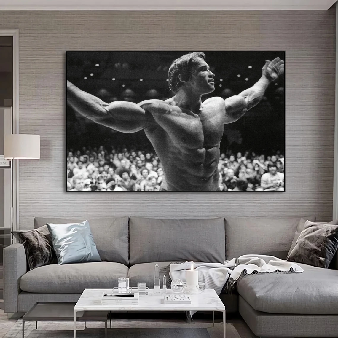 Arnold Schwarzenegger Bodybuilding Poster Canvas Art Print Home Decoration Wall Painting ( No Frame )