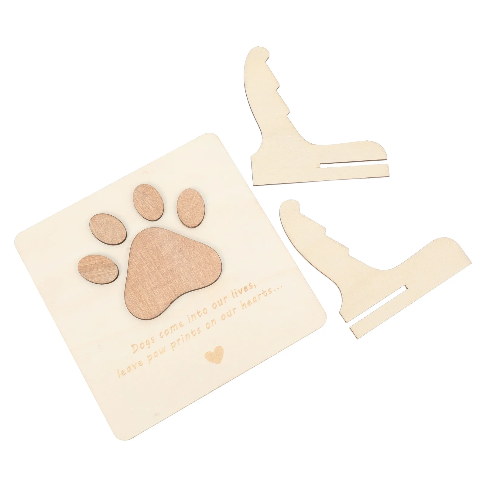 

Wooden Pet Sympathy Card Handcrafted Dog Loss Memorial Gift For Women Natural Wood Pet Remembrance Plaque Dog Passed Away