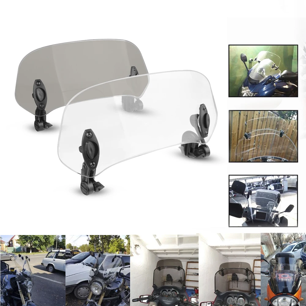 

Motorcycle Wind Deflector Windscreen Windshield for BMW R 1200 Gs Honda Vfr 800 Yamaha Kawasaki Versys 650 Benelli