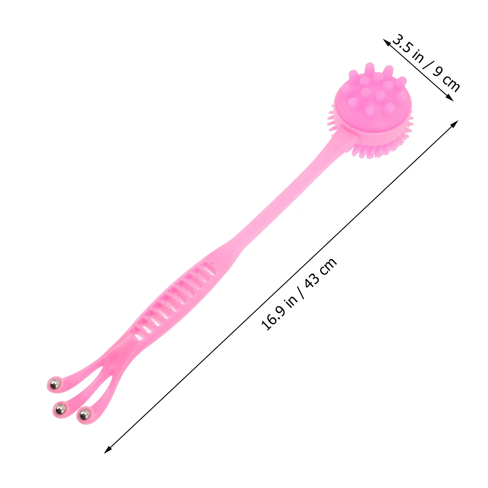 

Silicone Body Massager Massage Stick Back Scratcher Portable Lightweight Relieves Muscle Tension Stress Pain for Unisex