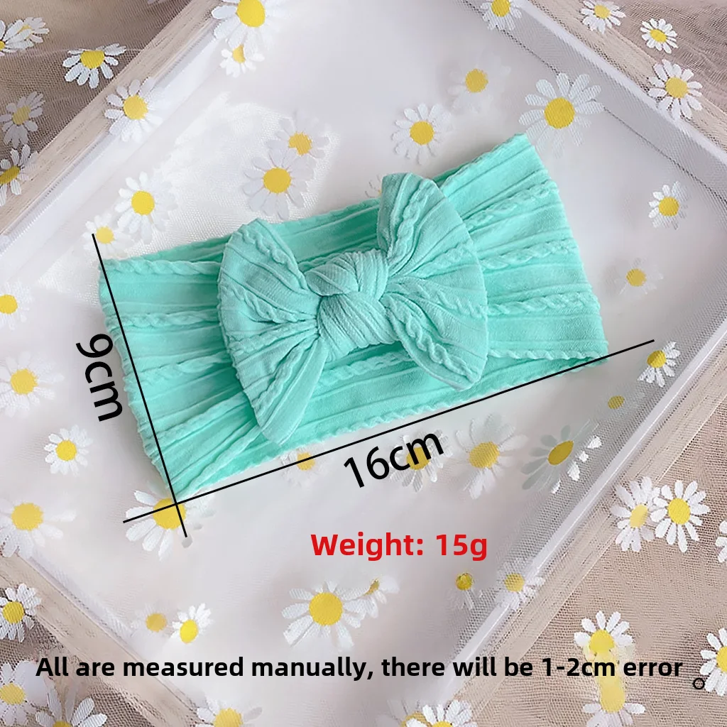 European and American new soft nylon kidsren\'s headband 5pcs set baby bow elastic headscarf baby headband