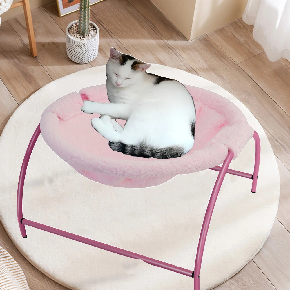 

Pet Hammock Bed For Cat Dog Free-Standing Bed Removable Keep Warm Hammock Dog Cat For Deep Sleep Indoor and Outdoor Pet Supplies