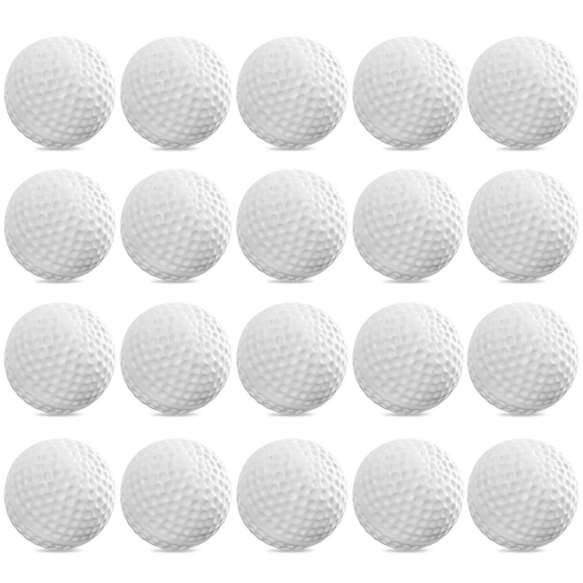 

TOYMYTOY 24pcs Plastic Balls Game Toy Balls Practice Balls for Kids Children Golfer (White)