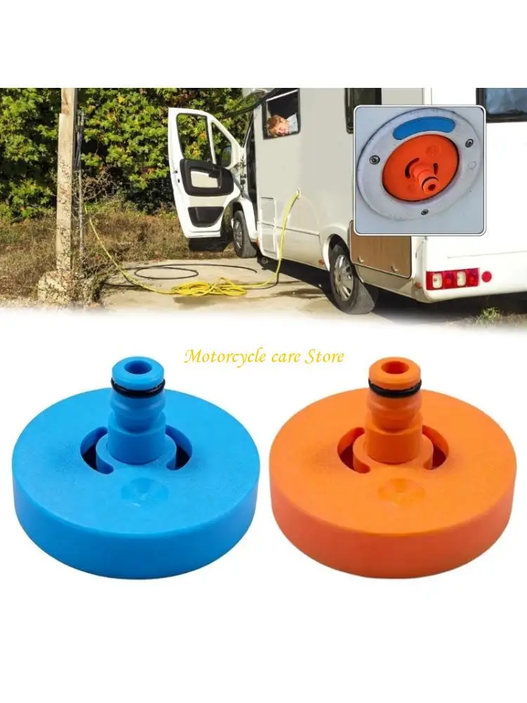 

U75F Easy To Use Motorhome Campers Water Inlet Adapter Cap Resistant To Extreme Temperatures For Fast Filling And Leak Operation