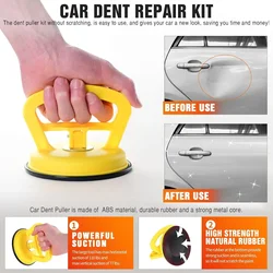 2 in 1 Car Repair Tool Body Dent Repair Puller Orange/Yellow/Black Suction Cup Remove Dents Puller For Dent Glass Suction
