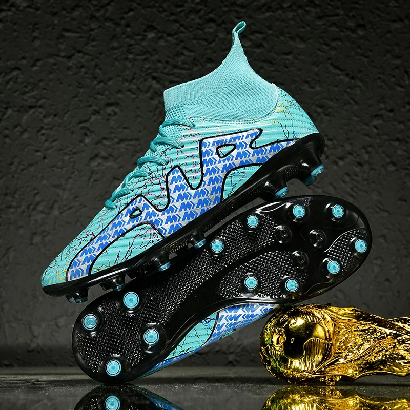 

Мужские футбольные бутсы Phantom GT2 Academy AG, противоскользящие модные прочные футбольные бутсы с искусственной травой, синие, серые, желтые, бесшовные