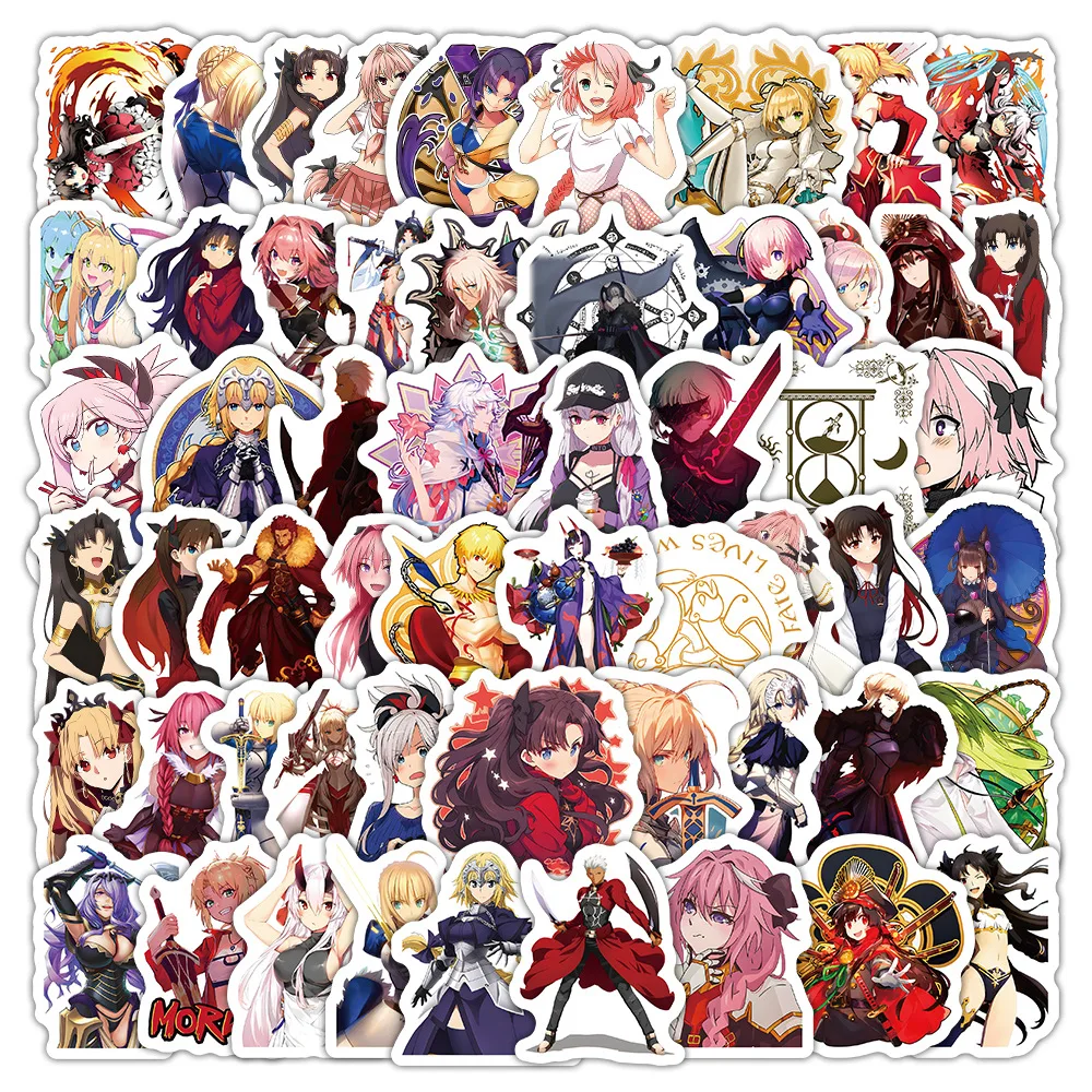 103pcs Game Fate Grand Order Anime Character Doodle Sticker DIY Guitar Suitcase Skateboard Laptop Phone Decals Toys Gift