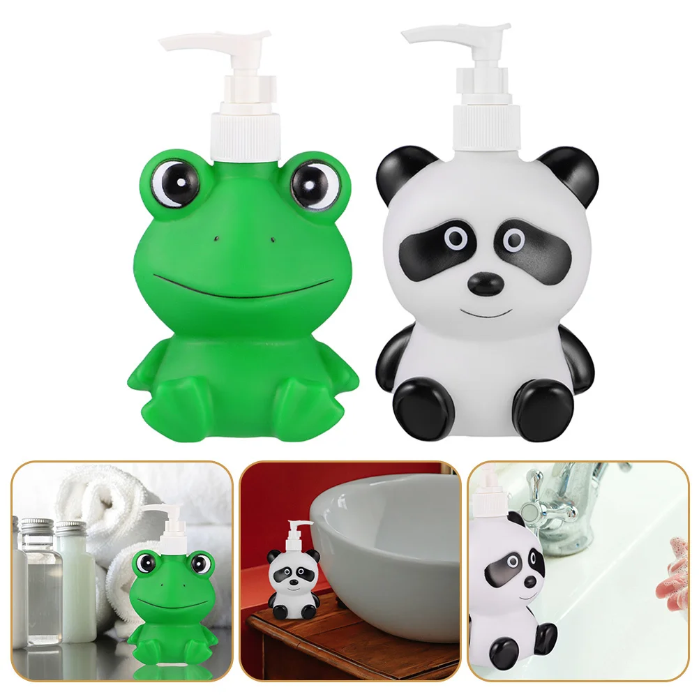 

2pcs Press-Type Lotion Dispenser Fine Material Portable Refillable Pump Bottle For Travel Bathroom Hotel Use