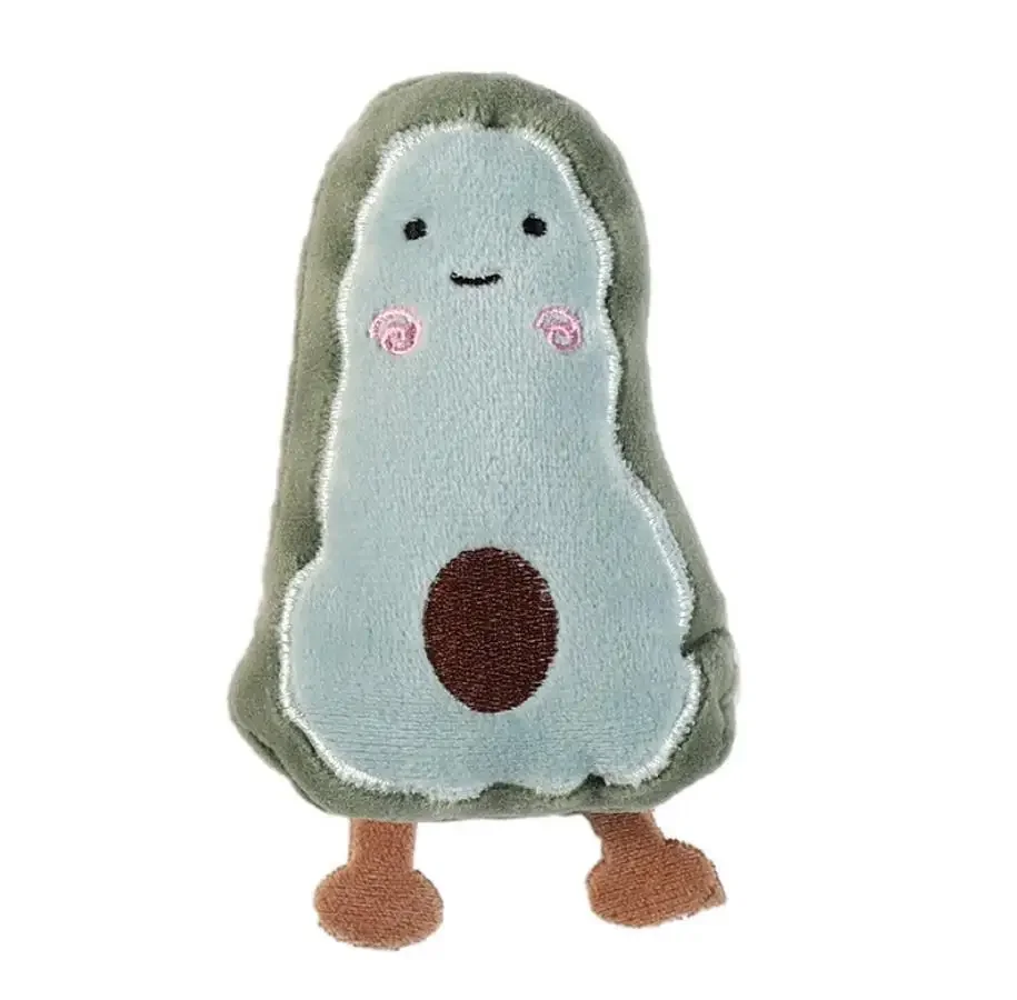 Cartoon Avocado Watermelon Shaped Cute Anti Bite Plush Toy Pet Chewy Cat and Dog Pet Toy Interactive Puppy Accessories