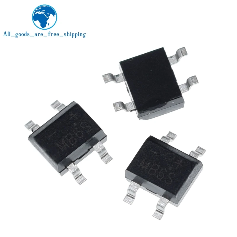 TZT 10/100pcs 600V 0.5A MB6S