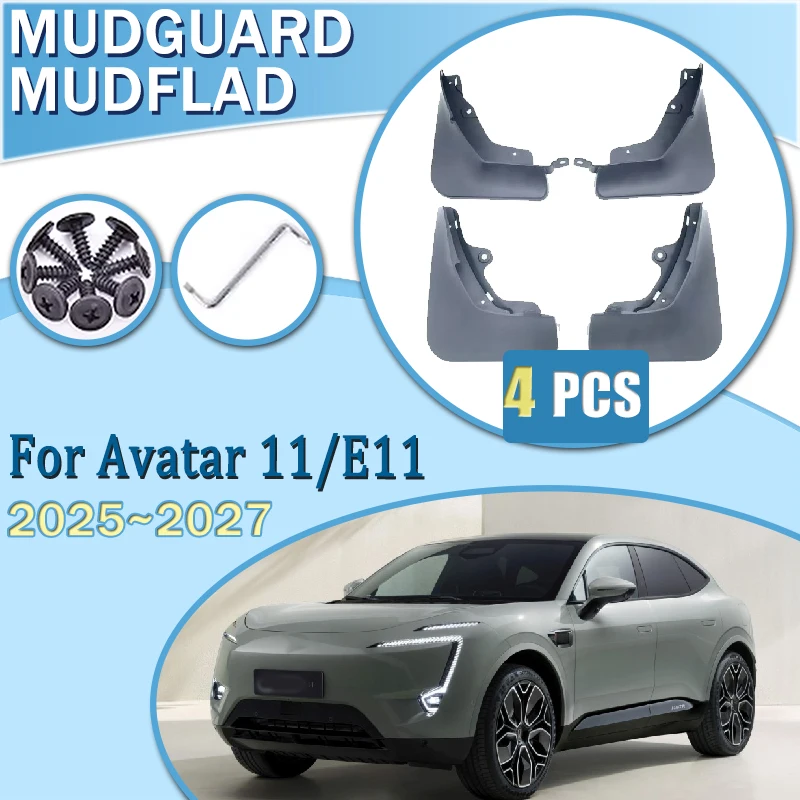 

Car Fenders Fit For Avatar 11 2025 2026 2027 Anti-splash Fender Front Rear Wheel Mudguard Splash Mudflaps Mudguards Accessories