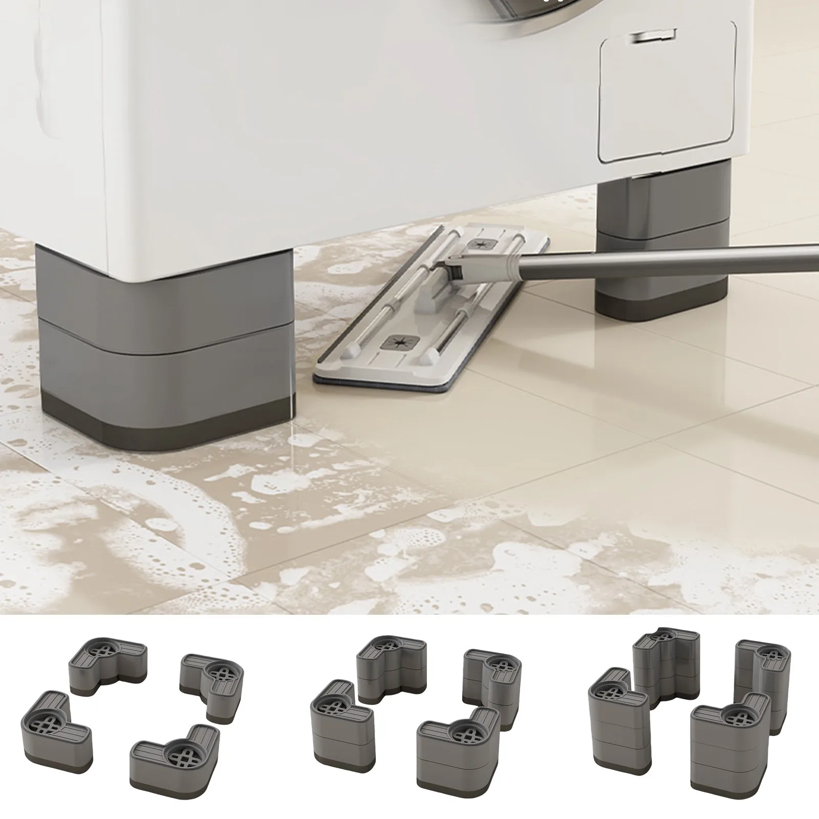 

4 шт. противоударные противоскользящие подушечки для стиральной машины для предотвращения перемещения и предотвращения шума в стиральной машине