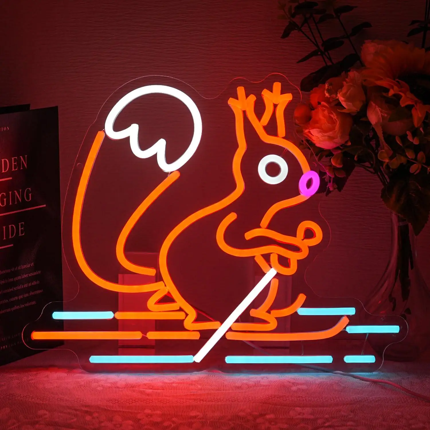 squirrel-skiing-neon-sign-animal-usb-dimmable-led-neon-lights-for-bedroom-pet-store-ski-area-gaming-room-decoration-wall-light