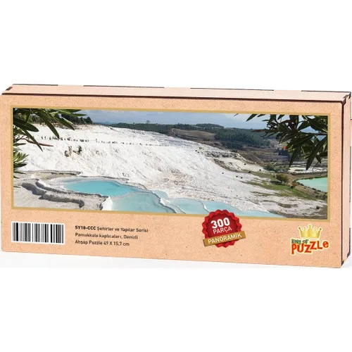 King Of Puzzle Pamukkale Spas Denizli Wooden Puzzle 300 Parts