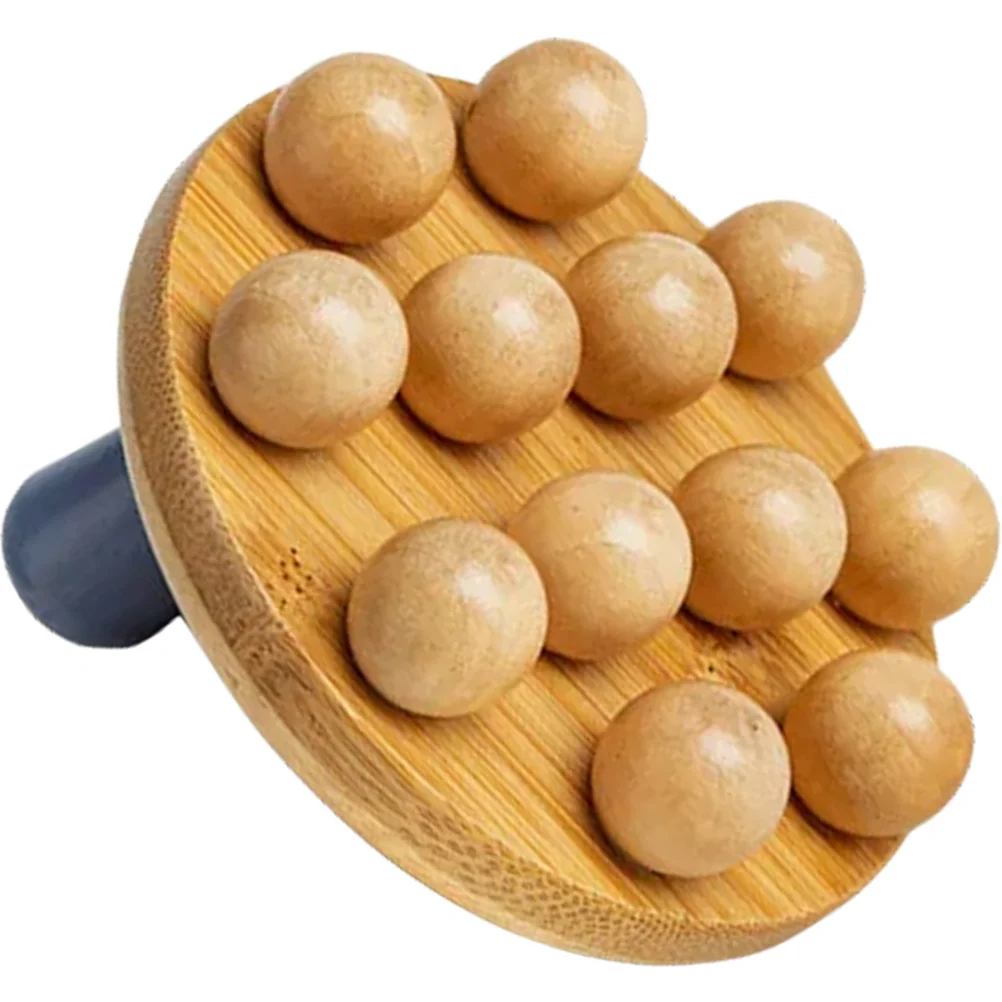 

Бамбуковая массажная щетка, ручной инструмент для ухода за все тело, шеи, спины, мышц ног, легкий портативный массажер