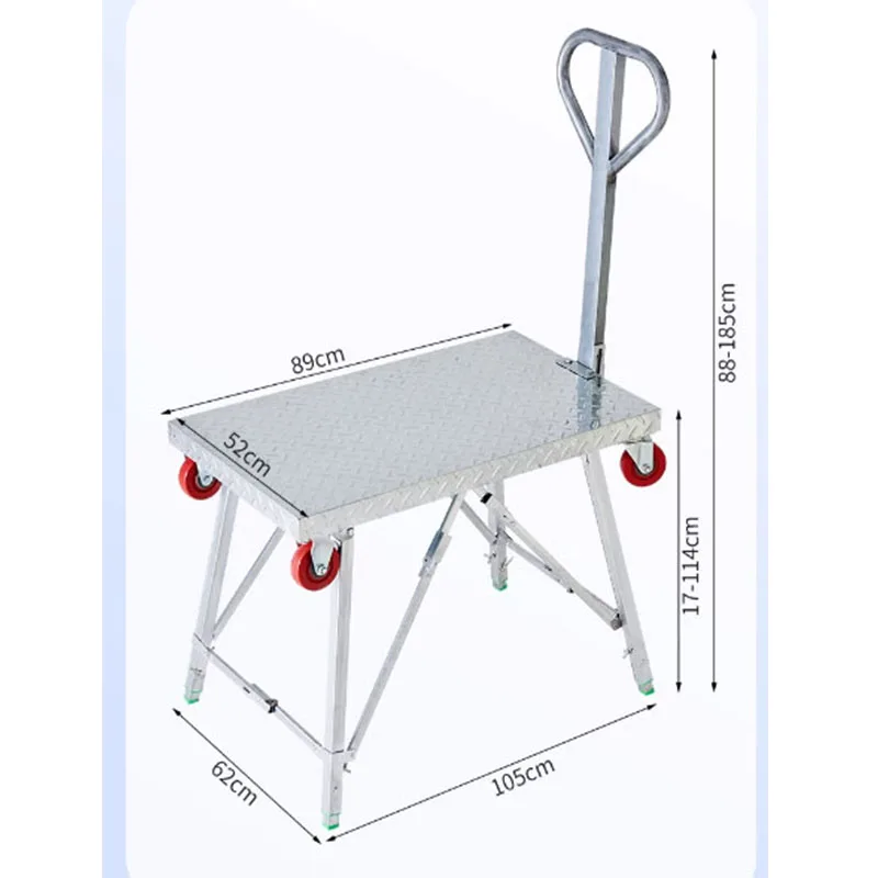 عربة يدوية متعددة الوظائف على شكل حصان، سقالة رفع سميكة قابلة للطي، ديكور داخلي، مقعد حصان محمول