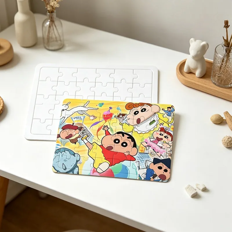 

30PCS Crayon Shin-chan Puzzle Cartoon Anime Merchandise Paper Kawaii Jigsaw Puzzles Unisex Creative Toys Birthday Party Gifts