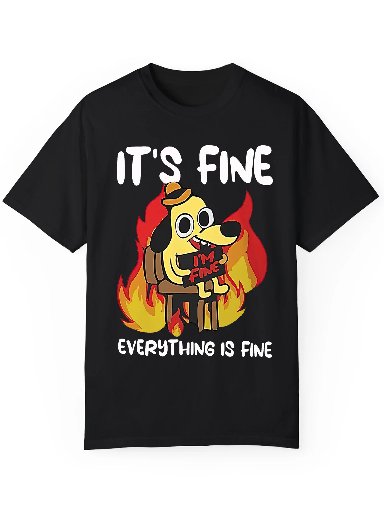 

Мужская футболка с круглым вырезом и коротким рукавом с милым рисунком собаки FINE, повседневная повседневная футболка из чистого хлопка, мужская одежда для су