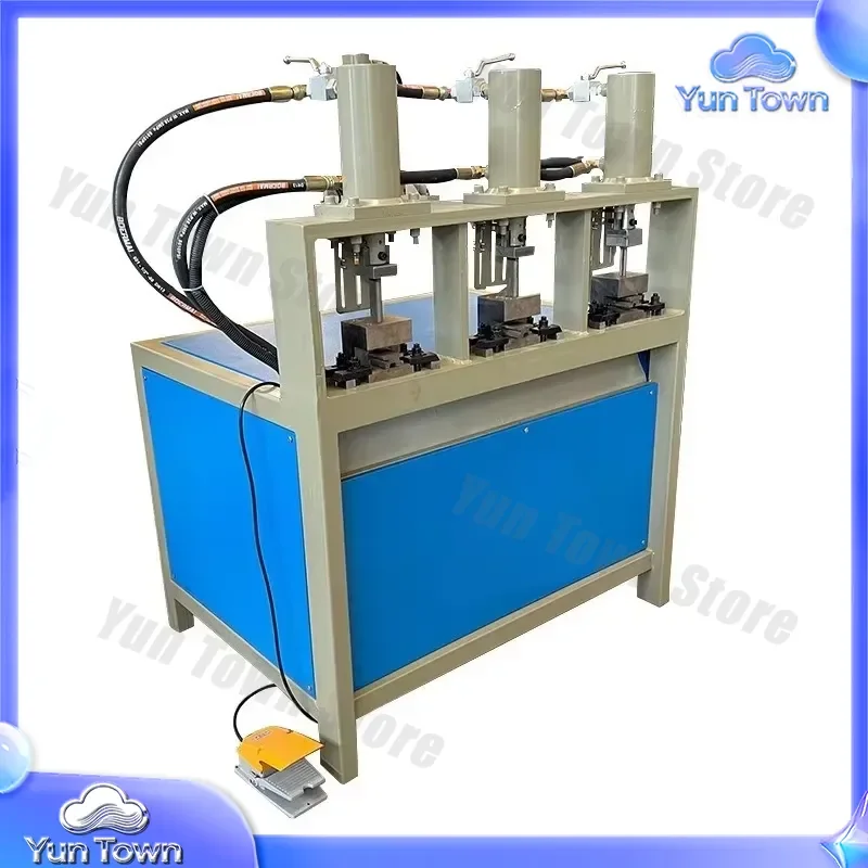 Hydraulic Circular Tube Arc Punching Machine for Iron Pipe Corner Cutting Equipment Three-Station Stainless Steel Tube