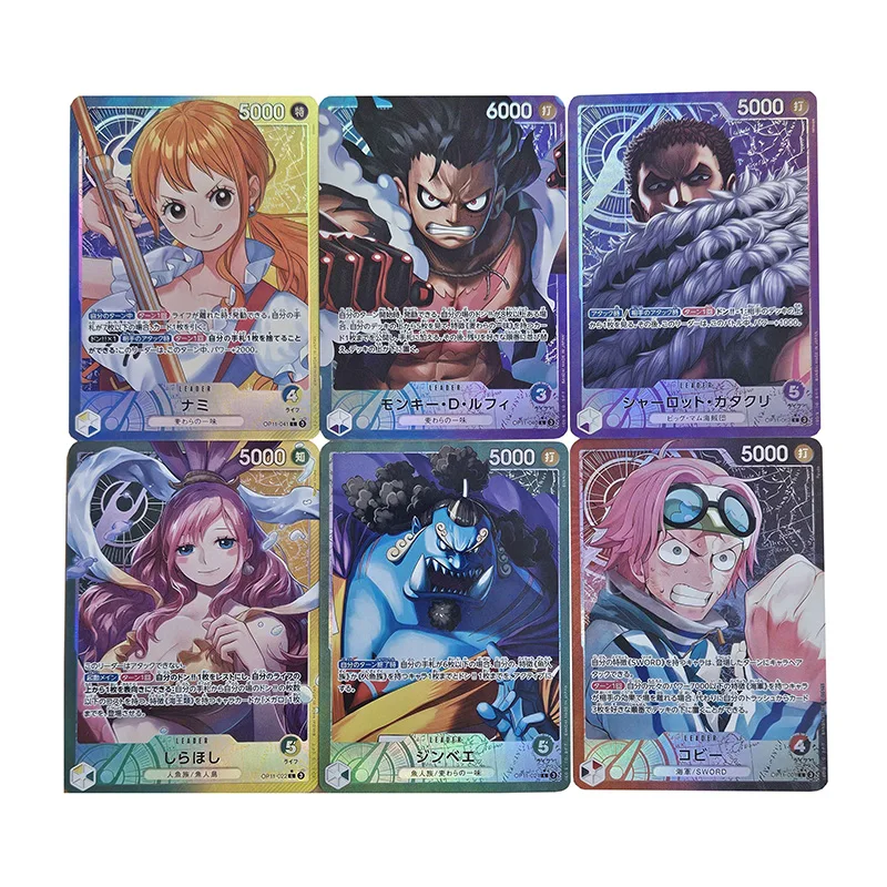 

One Piece Yamato Uta Monkey D Luffy Nami Shanks DIY self-made Color Flash Card Anime Game Collection Card Gift Toy