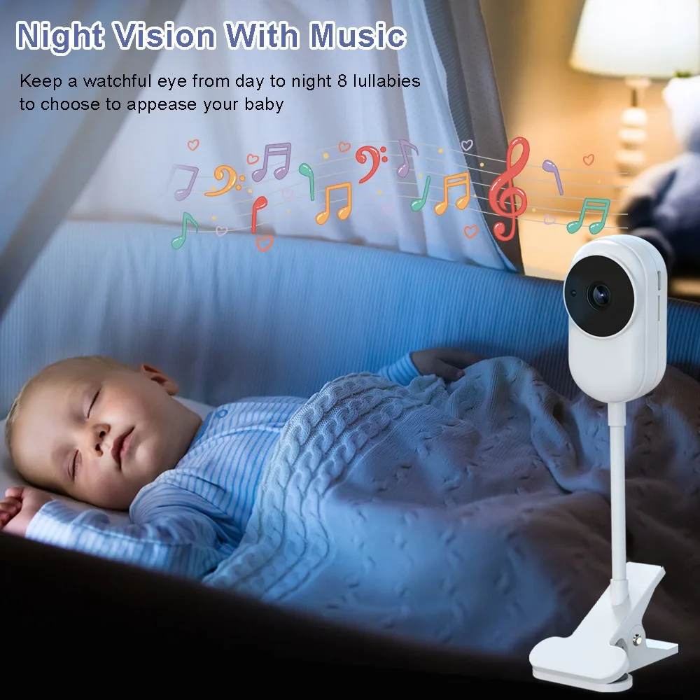New No WiFi Video Baby Monitor 3.5 Inch HD LCD Babyphone Baby Surveillance Camera VOX Lullabies Nanny Security Monitor view 5