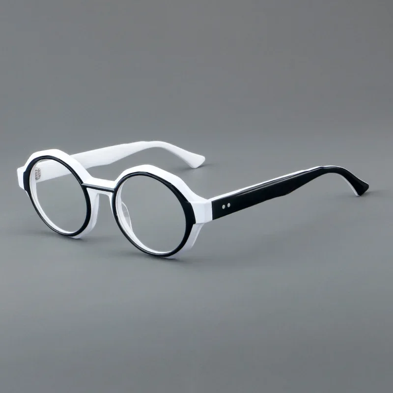 

Personalized Daily Highstreet Eyewear Fashion Colorful Thick Frame Acetate Glasses Irregular Optical Eyeglasses Frames