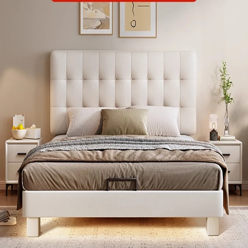 

Мягкая двуспальная кровать с подсветкой 180x200, мебель для спальни на 2 человека, роскошные мягкие двуспальные кровати с двумя каркасами, мягкая роскошная мебель для спальни