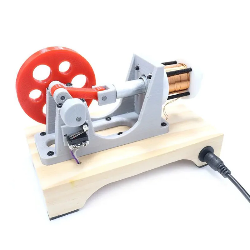 DIY Single Cylinder Piston Electromagnetic Engine Model for Physics Education Science Experiment And Invention Display