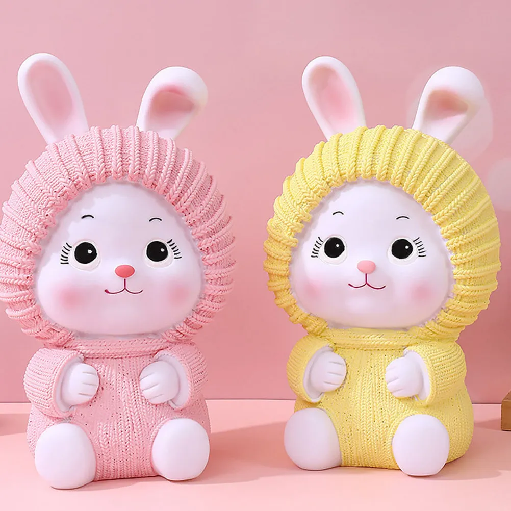 

Милая виниловая копилка в форме кролика, декоративное украшение, подарок для девочек и детей, формирующий привычку к накоплению денег