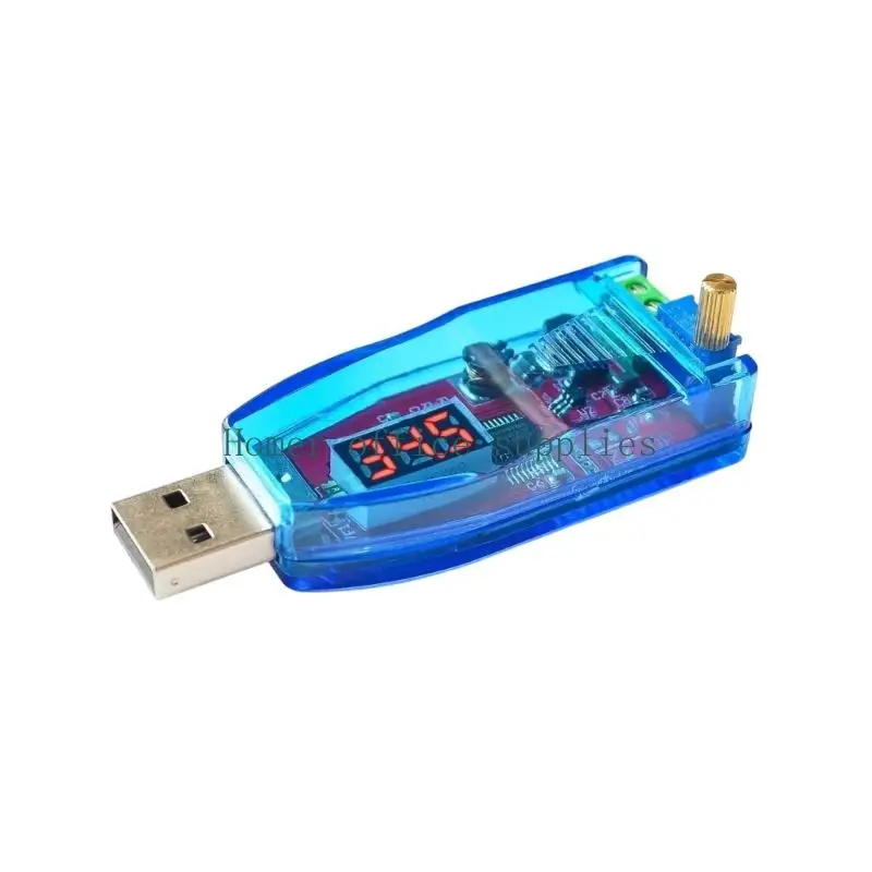 K43B USB Adjustable Power Regulator Module with Digital Display for DIY Electronics Repair, Testing and Device Checks