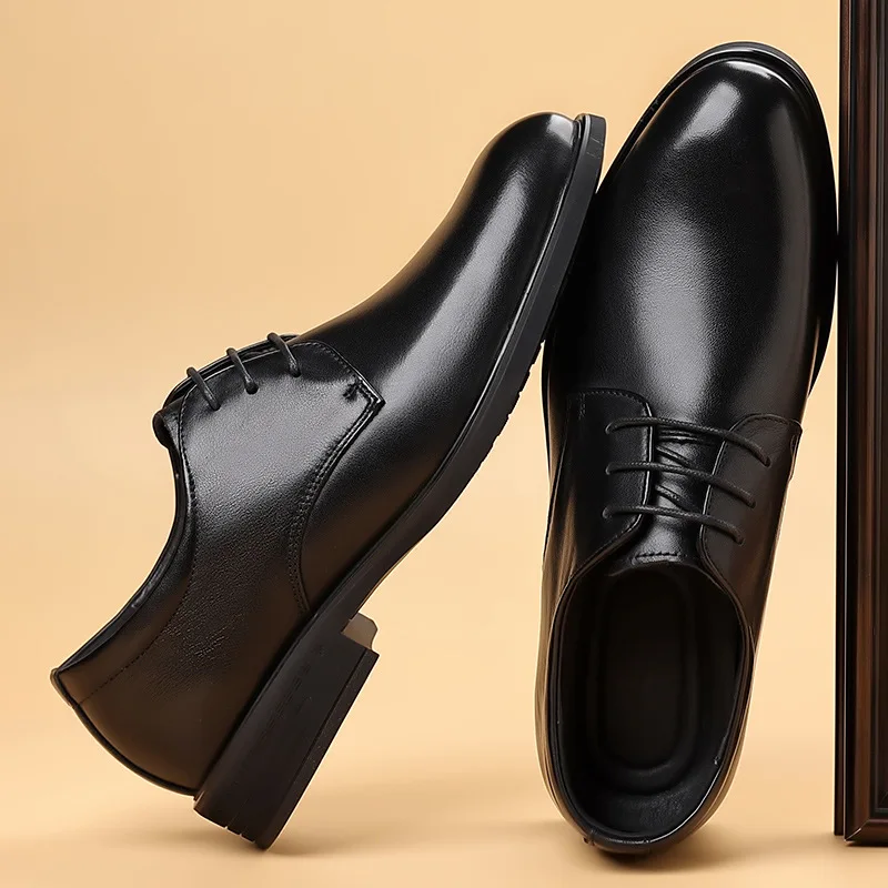

Retro British Leather Shoes Men Shoes Groom Wedding Shoes Quality Dress Business Men