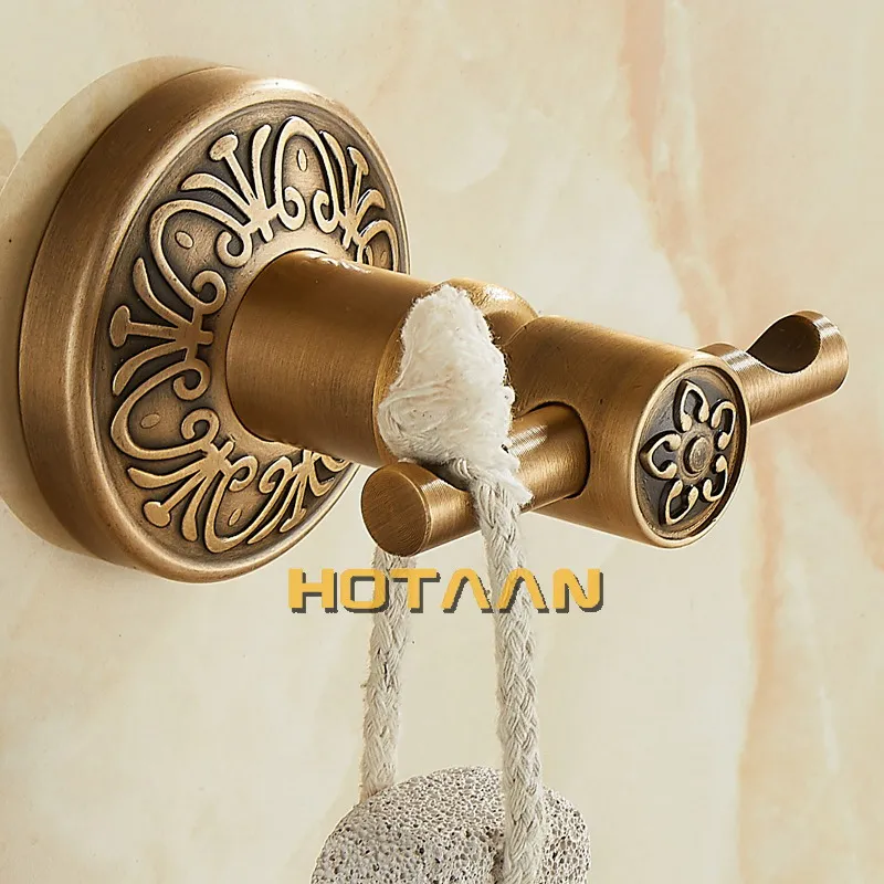 Robe Hook,Clothes Hook,Aluminium Construction with antique brass finish,Wall Mounted Bathroom hook Bathroom Accessories,YT14202