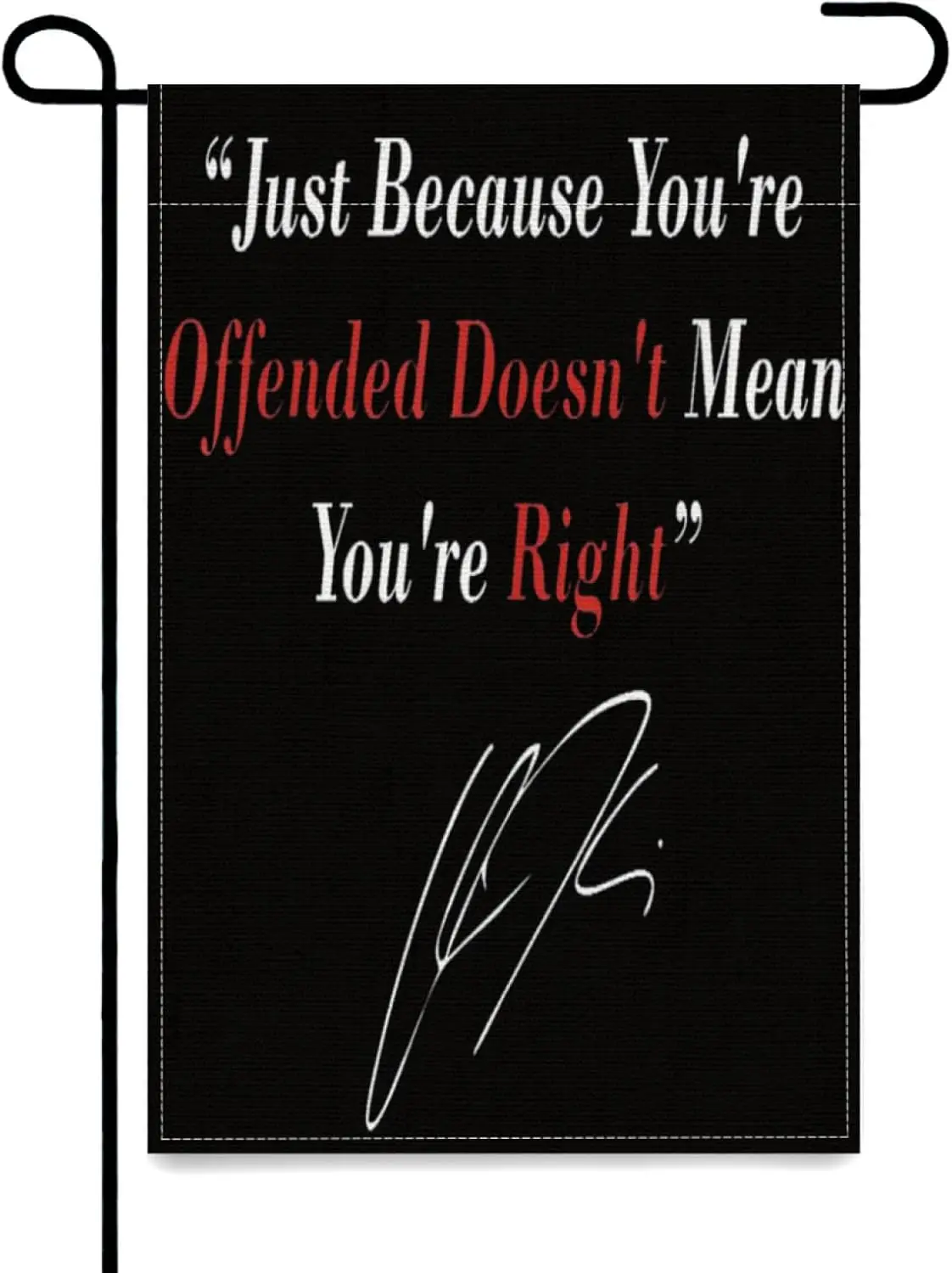 فقط لأنك نارية لا يعني أنت العلم الصحيح، 12 × 18 بوصة مثالية لعرض St DDN الفريد من نوعه #1