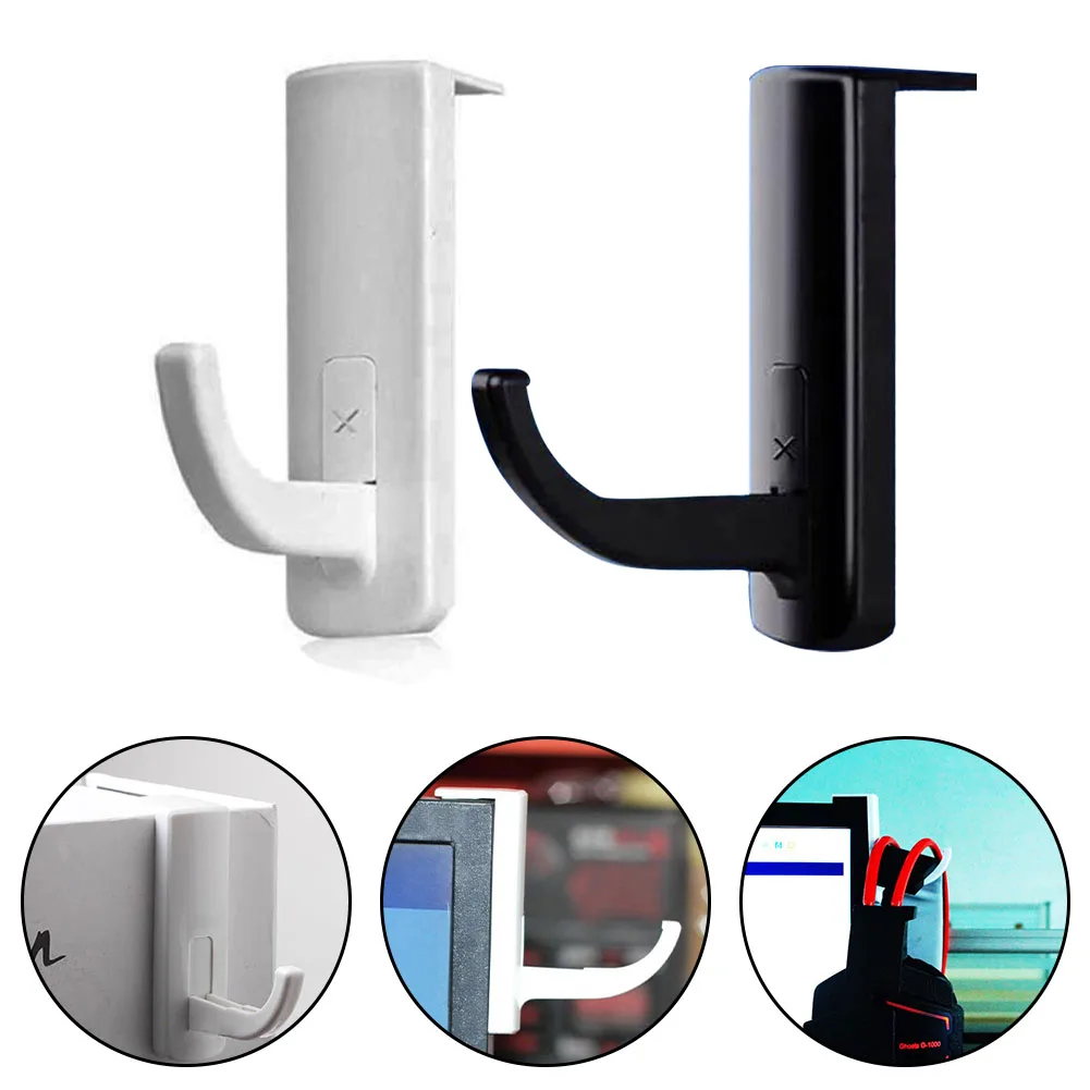 

Convenient Metal Headphone Stand With Small Hook For Internet Cafe And Computer Earphone Hook Earphone Stand New