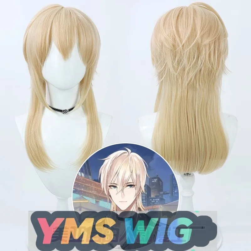 

【YMS WIG】Traveler In Time And Space Lu Chen Cosplay Wig Yellow-Orange Realistic Scalp Long Wolf Tail