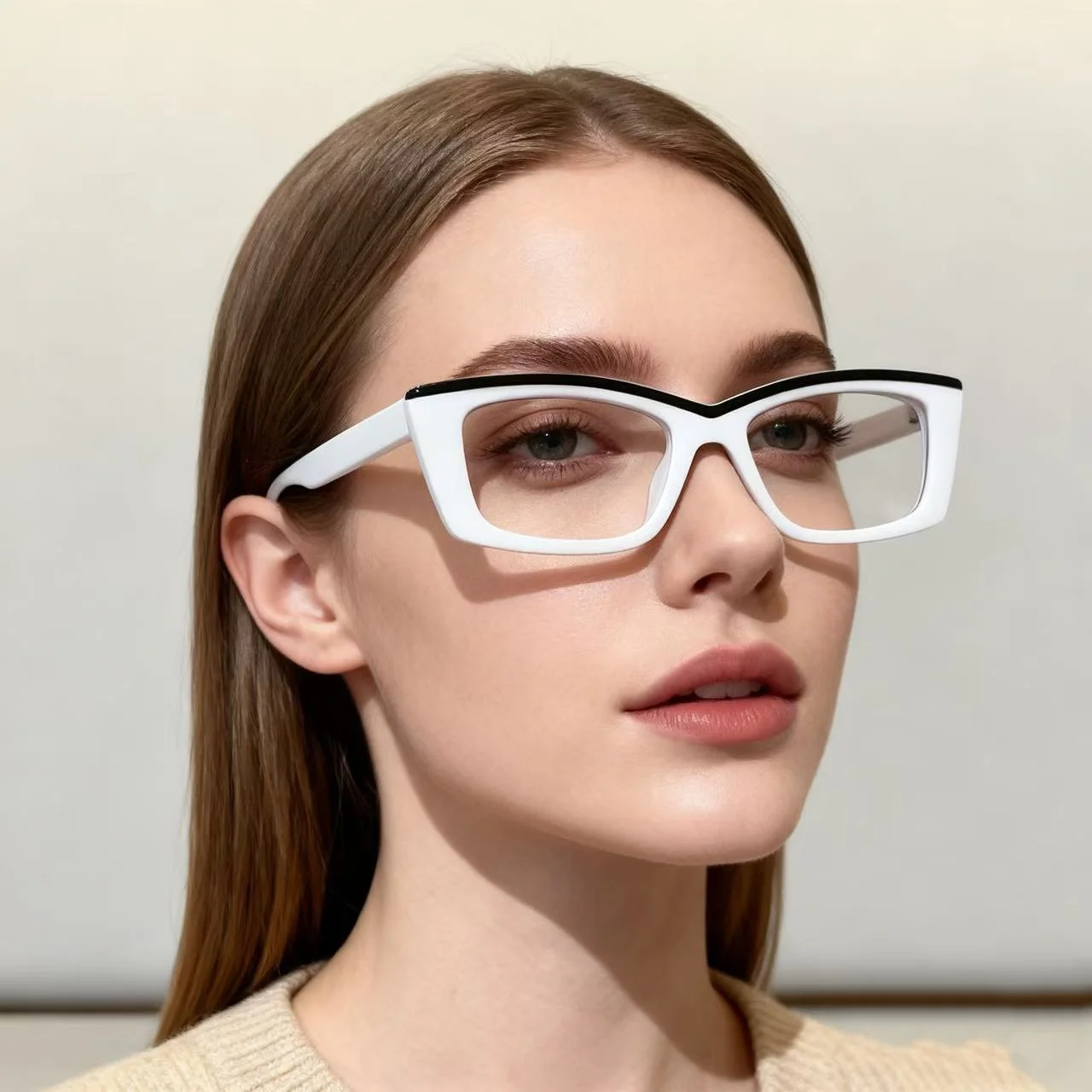 

Cat Eye Myopia Glasses Frame Fashion Women Anti Blue Light Prescription Computer Eyeglasses -0.50 TO -6