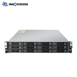 New 19inch 2U 12 HDD 12bays Hotswap Server Case With 12G MINI SAS HD Backplane With 2xSFF8654 NVME and 3xSFF8643 12GB Interface