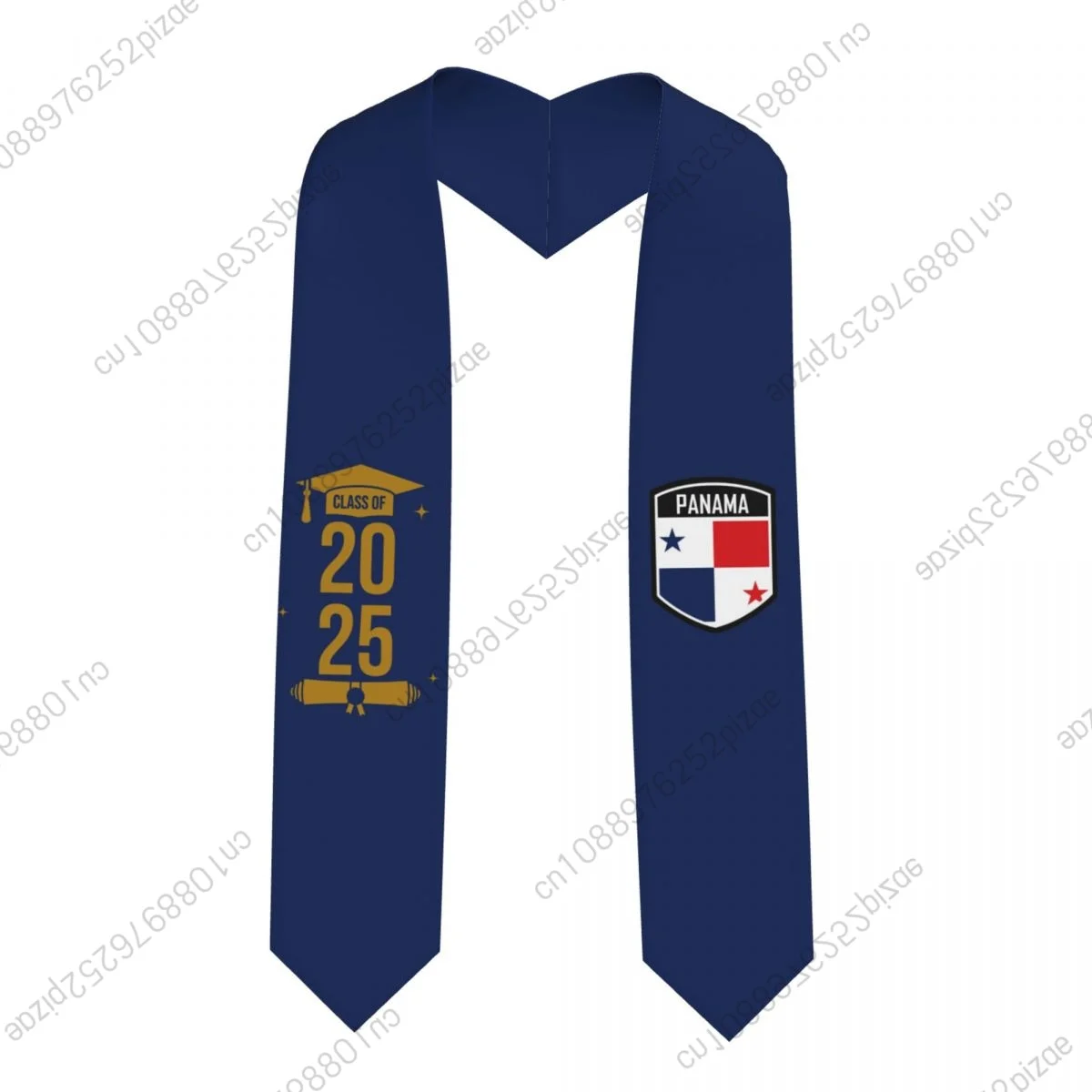 

New Panama Flag Class Of 2025 183*13CM Graduation Stole Sash Scarf For International Students Proud