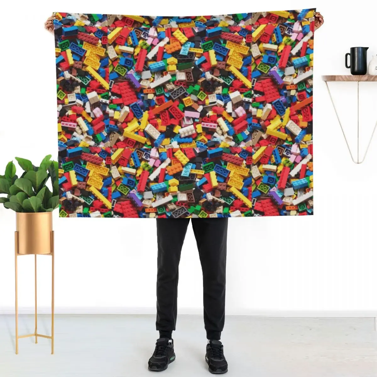 Building blocks Throw Blanket Summer Warm Luxury Throw Decoratives christmas gifts Thin Blankets