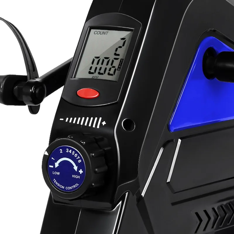 حامل دواسة متعدد الوظائف عالي الجودة، دراجة تمرين مغناطيسية بيضاوية الشكل مع Led وأقدام لكبار السن #2