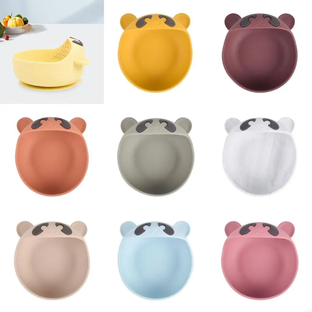 

Silicone Baby Suction Bowl Non-Slip Children Dinner Plate Infant Learning Feeding Dish Newborn Tableware L8RB