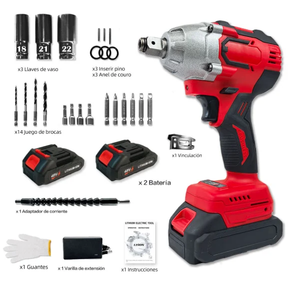 

Industrial Grade Cordless Electric Impact Wrench 20V Brushless Power Li-Ion Battery Torque And Power Wrenches