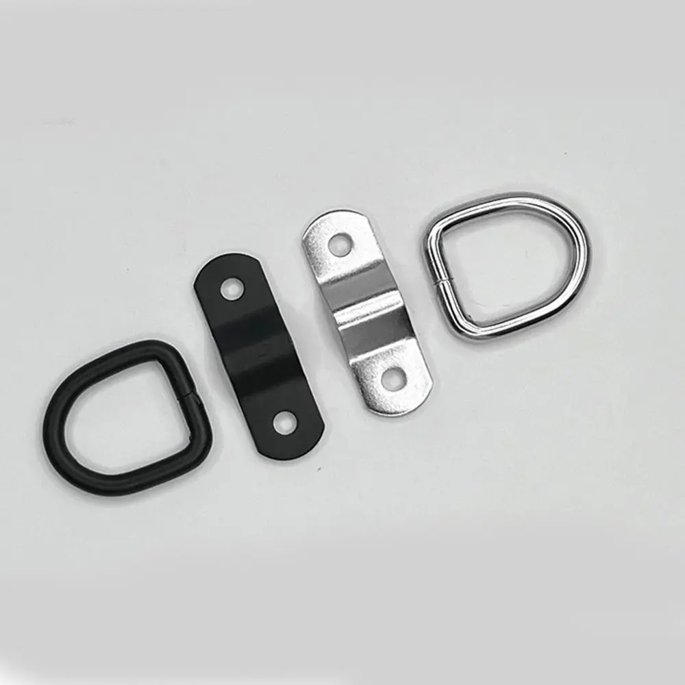 10Pcs Heavy Duty D Ring Tie Down D Type Universal Fit Cargo Tie Down Ring Multi Purpose Fastener Trailer Pull Hook Boat Cargo